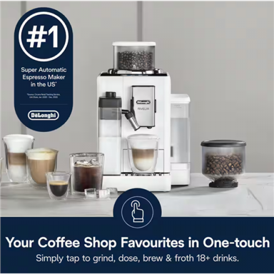 DeLonghi Rivelia EXAM440.55.W Bean to Cup