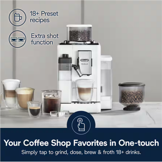 DeLonghi Rivelia EXAM440.55.W Bean to Cup