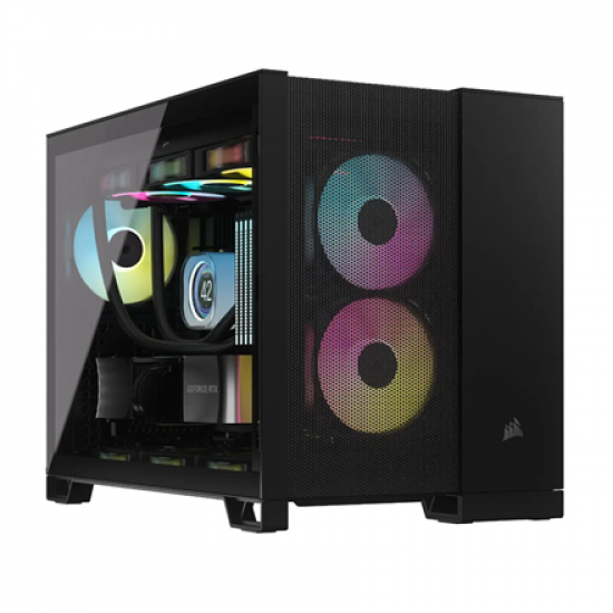 Corsair Dual Chamber PC Case | 2500D AIRFLOW | Black | Mid Tower | Power supply included No | Micro-ATX