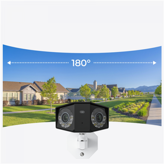 Reolink | Dual-Lens PoE Security Camera with 180° Panoramic View | Duo Series P750 | Bullet | 16 MP | 2.8mm/F1.6 | Power over Ethernet (PoE) | IP67 | H.265 | Micro SD, Max. 256 GB