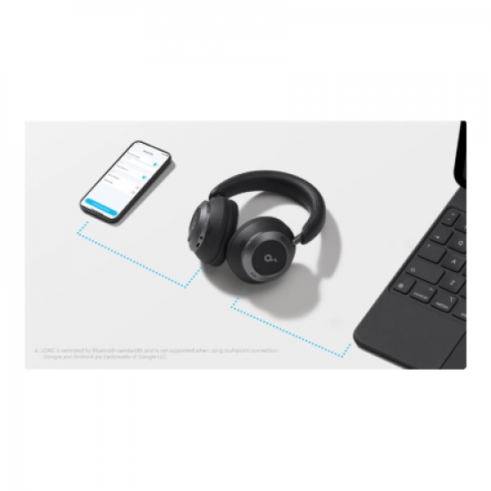 Anker Soundcore | Foldable Headphones | Space One Pro | Bluetooth | Over-ear | Microphone | Wireless | Jet Black