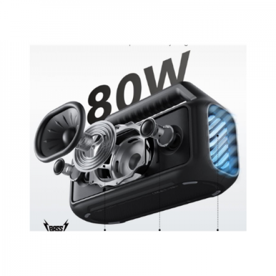 Anker Soundcore | Portable Bluetooth Speaker | Boom 2 | 80 W | Waterproof | Bluetooth | Phantom Black | Portable | Wireless connection