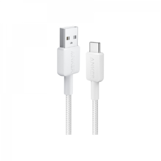 Anker 322 Nylon Cable, White | A81H5G21 | USB-A to USB-C