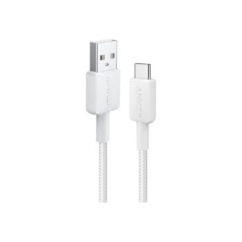 Anker 322 Nylon Cable, White | A81H5G21 | USB-A to USB-C