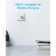 Anker 322 Nylon Cable, White | A81H5G21 | USB-A to USB-C