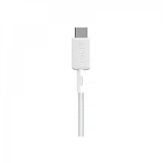 Anker 322 Nylon Cable, White | A81H6G21 | USB-A to USB-C