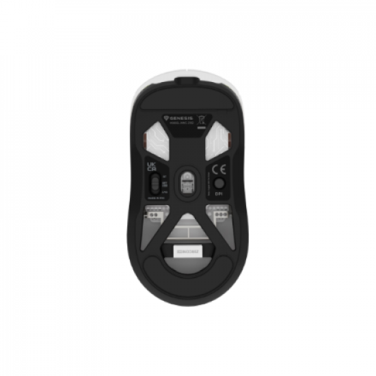 Genesis | Gaming Mouse | Zircon 660 | Wired/Wireless | 2.4 GHz, Bluetooth, USB | White