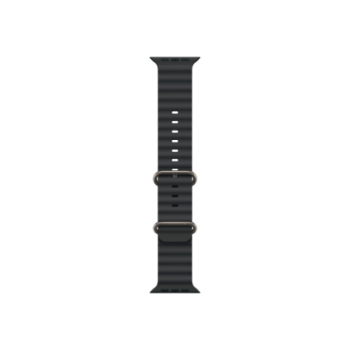 Apple | 49mm Black Ocean Band - Natural Titanium Finish