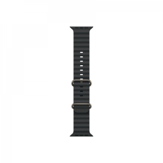 Apple | 49mm Black Ocean Band - Natural Titanium Finish