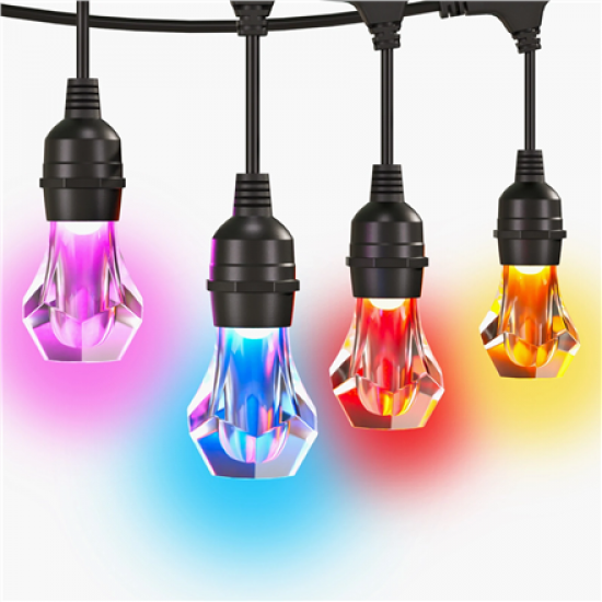 Nanoleaf Essentials Matter Smart Multicolour Outdoor String Lights Starter Kit 30m | 16M+
