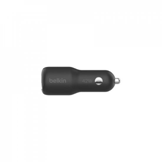 Belkin | BOOST CHARGE 42w-30w USB-C PD PPS + 12w USB-A Car Charger, | CCB005btBK