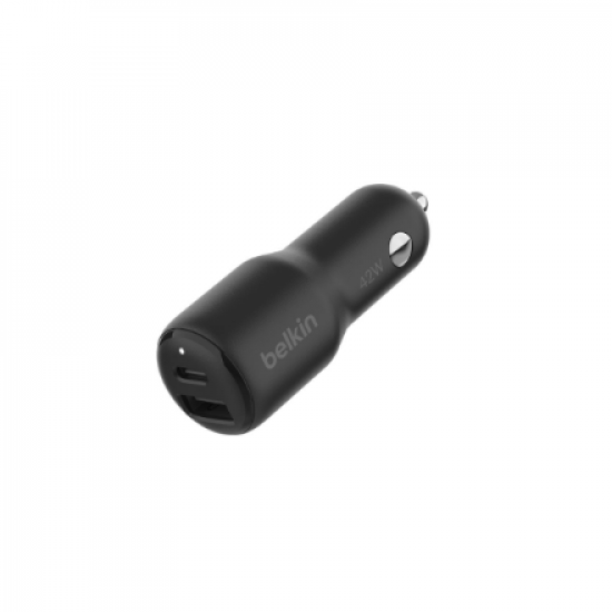 Belkin | BOOST CHARGE 42w-30w USB-C PD PPS + 12w USB-A Car Charger, | CCB005btBK