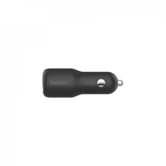 Belkin | BOOST CHARGE 42w-30w USB-C PD PPS + 12w USB-A Car Charger, | CCB005btBK