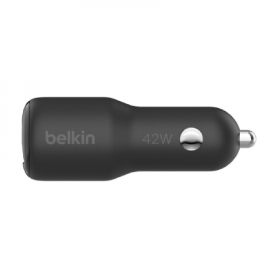 Belkin | BOOST CHARGE 42w-30w USB-C PD PPS + 12w USB-A Car Charger, | CCB005btBK