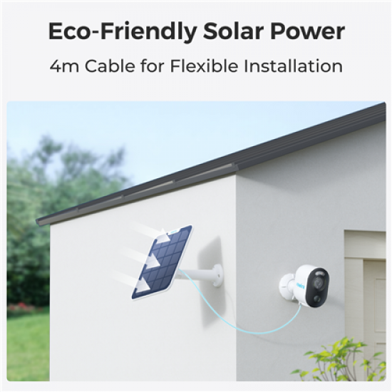 Reolink | Wireless Solar & Battery Powered Security Camera with Smart Detection, 3W | Argus Series B310 with Solar Panel | Bullet | 3 MP | f=4mm，F=2.0 | IP65 | H.264/H.265 | Micro SD, Max. 128GB