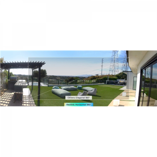 Reolink | 4 Pro 4K 180° Dual-Lens WiFi 6 Battery Camera | B740X Argus | Wire-free | 8 MP | 4mm | IP66 | H.264/H.265 | MicroSD, Max. 512GB