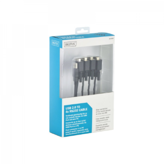 Digitus | USB 2.0 to 4xRS232 Cable | DA-70159 | USB to Serial Adapter