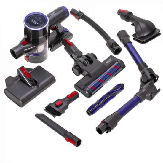 Adler Vacuum Cleaner | AD 7061 Allergy-friendly PRO | Cordless operating | 220-240 V | Operating time (max) 30 min | Black/Blue | Warranty 24 month(s)