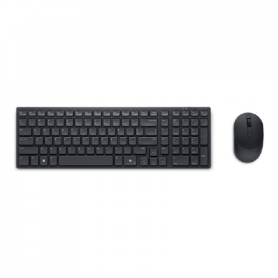 Dell | Silent Keyboard and Mouse | KM555 | Keyboard and Mouse Set | Wireless | US International (QWERTY) | Black | 2.4 GHz, Bluetooth 5.1 | Wireless connection