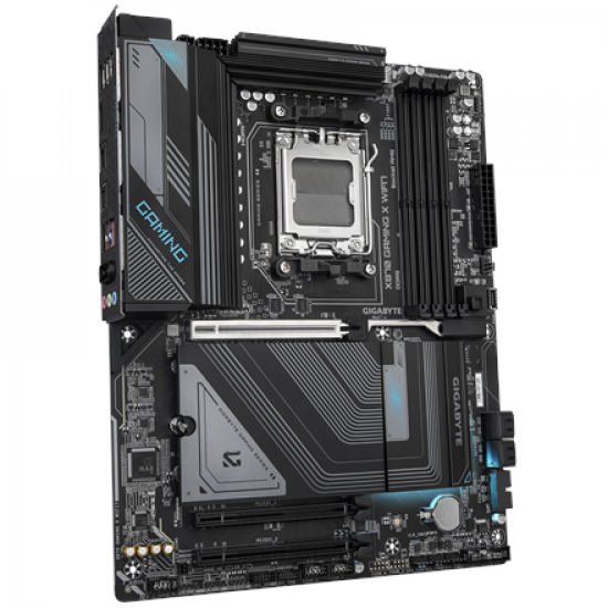 Gigabyte X870 GAMING X WIFI7 | Processor family AMD | Processor socket AM5 | DDR5 DIMM | Supported hard disk drive interfaces SATA, M.2 | Number of SATA connectors 4
