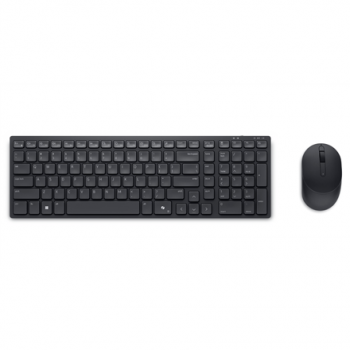 Dell | Silent Keyboard and Mouse | KM555 | Keyboard and Mouse Set | Wireless | Russian | Black | 2.4 GHz, Bluetooth 5.1 | Wireless connection