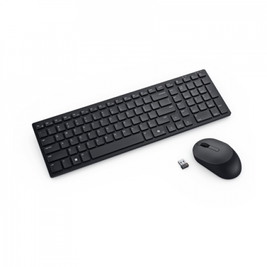 Dell | Silent Keyboard and Mouse | KM555 | Keyboard and Mouse Set | Wireless | Russian | Black | 2.4 GHz, Bluetooth 5.1 | Wireless connection