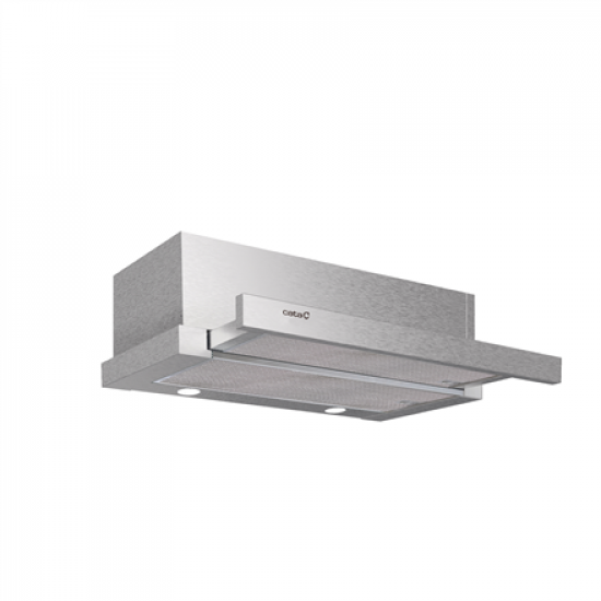 CATA Hood | EXTENDER 600 | Telescopic | Energy efficiency class C | Width 60 cm | 390 m³/h | Mechanical | ECOLED | Stainless Steel