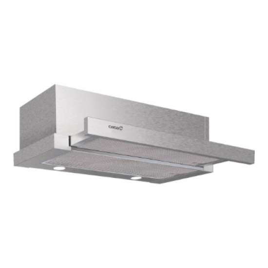 CATA Hood | EXTENDER 600 | Telescopic | Energy efficiency class C | Width 60 cm | 390 m³/h | Mechanical | ECOLED | Stainless Steel
