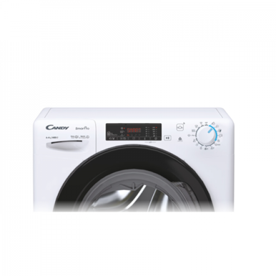 Candy Washing Machine with Dryer | CSHW4645TWB3/1-S | Energy efficiency class C/E | Front loading | Washing capacity 6 kg | 1400 RPM | Depth 45 cm | Width 60 cm | Display | Digit | Drying system | Drying capacity 4 kg | Steam function | White
