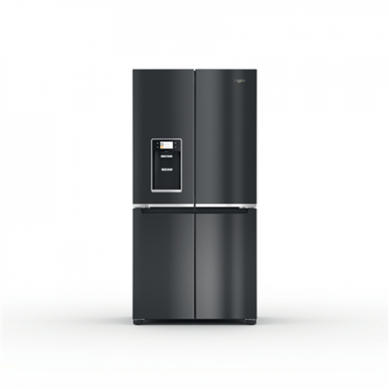 Whirlpool Refrigerator | WQ9I FO2BX EF | Energy efficiency class E | Free standing | Side by side | Height 187.6 cm | No Frost system | Fridge net capacity 355 L | Freezer net capacity 237 L | Display | 41 dB | Black