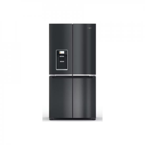 Whirlpool Refrigerator | WQ9I FO2BX EF | Energy efficiency class E | Free standing | Side by side | Height 187.6 cm | No Frost system | Fridge net capacity 355 L | Freezer net capacity 237 L | Display | 41 dB | Black