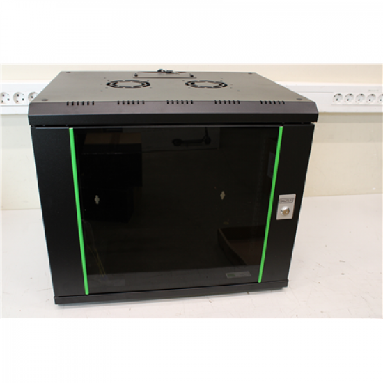SALE OUT. DIGITUS 9U wall mounting cabinet, Unique 509x600x450 mm, color black (RAL 9005) | SALE OUT. SALE OUT. Digitus | Wall Mounting Cabinet | DN-19 09-U-SW | Warranty 24 month(s) | DAMAGED PACKAGING, DAMEGED PAINT, CURVED DOOR FROM THE SIDE