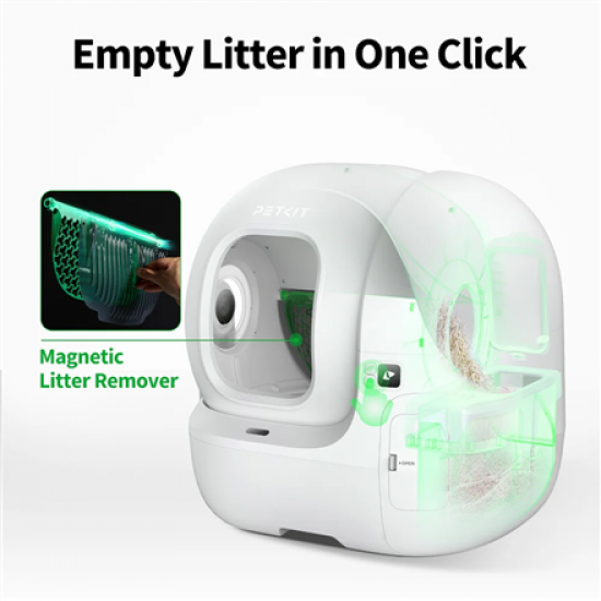 PETKIT | Automatic Cat Litter Box | PUROBOT MAX Pro | White