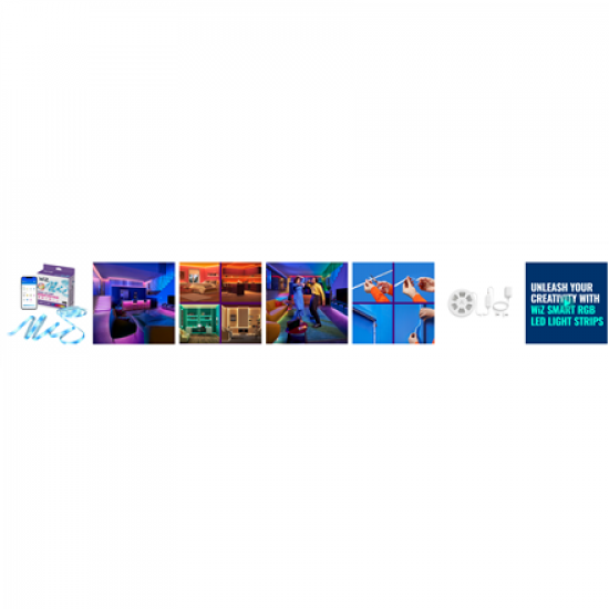 WiZ Smart WiFi RGB LED strip, 4m | 5.3 W | RGB