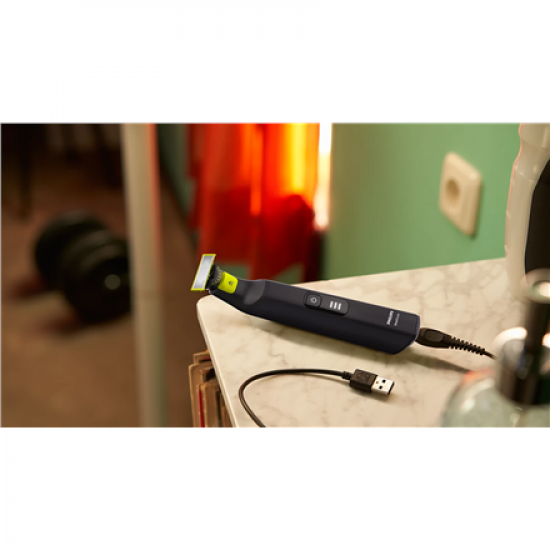 Philips Face and Body Shaver | QP6542/15 OneBlade Pro 360 | Operating time (max) 90 min | Wet & Dry | Lithium Ion | Black