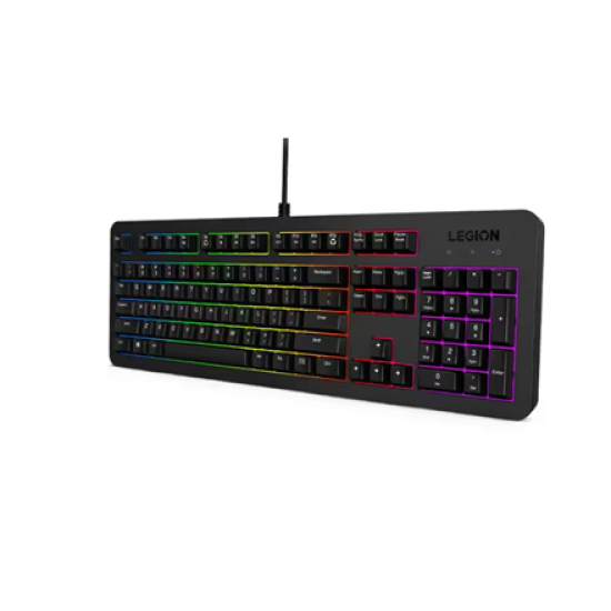 Lenovo Gaming Keyboard | Legion K310 RGB | Keyboard | Wired | US English | Black | USB 2.0 | Membrane