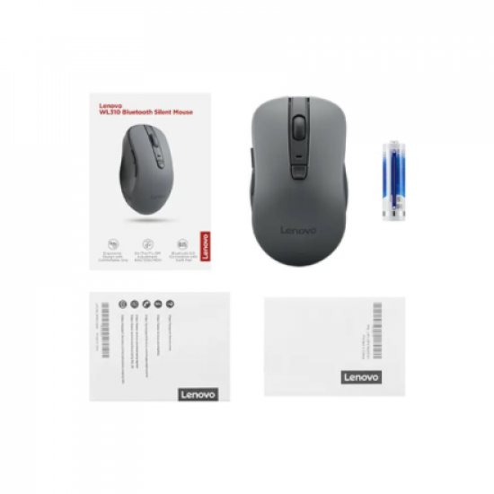 Lenovo | Silent Mouse | WL310 | Wireless | Bluetooth | Grey