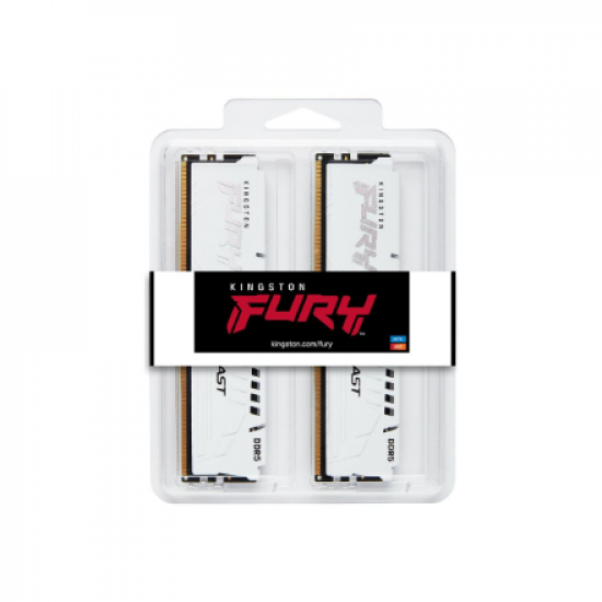 Kingston KF560C30BWE-16 16GB 6000MT/s DDR5 CL30 DIMM FURY Beast White EXPO | Kingston