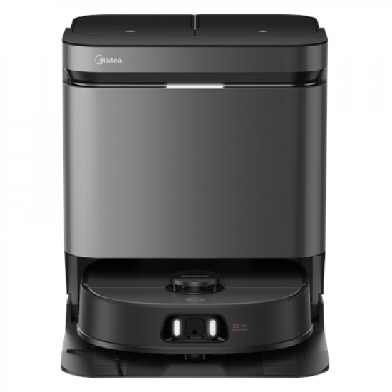 Midea Robot Vacuum Cleaner | V15 | Wet&Dry | 5200 mAh | Dust capacity 3 L | 16200 Pa | Black