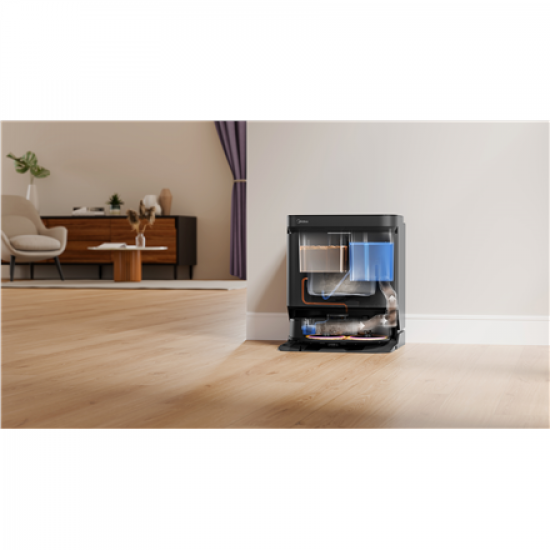 Midea Robot Vacuum Cleaner | V15 | Wet&Dry | 5200 mAh | Dust capacity 3 L | 16200 Pa | Black