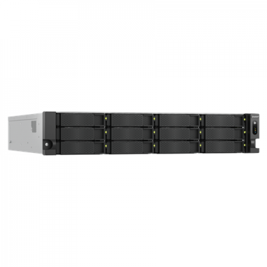 QNAP 12-Bay Experience exceptional enterprise performance | TS-H1277AXU-RP-R7-32G | AMD Ryzen 7 | 7000 | 32 GB | UDIMM DDR5