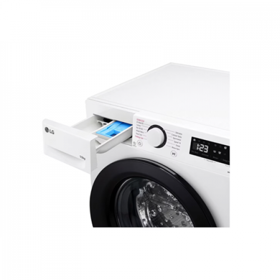 LG Washing Machine | F4WR510SBW | Energy efficiency class A | Front loading | Washing capacity 10 kg | 1400 RPM | Depth 57 cm | Width 60 cm | Display | LED | Steam function | Direct drive | White