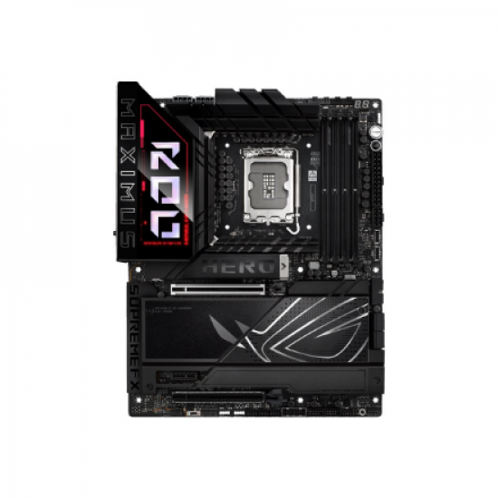 Asus ROG MAXIMUS Z890 HERO | Processor family Intel | Processor socket LGA1851 | DDR5 | Supported hard disk drive interfaces M.2, SATA | Number of SATA connectors 4
