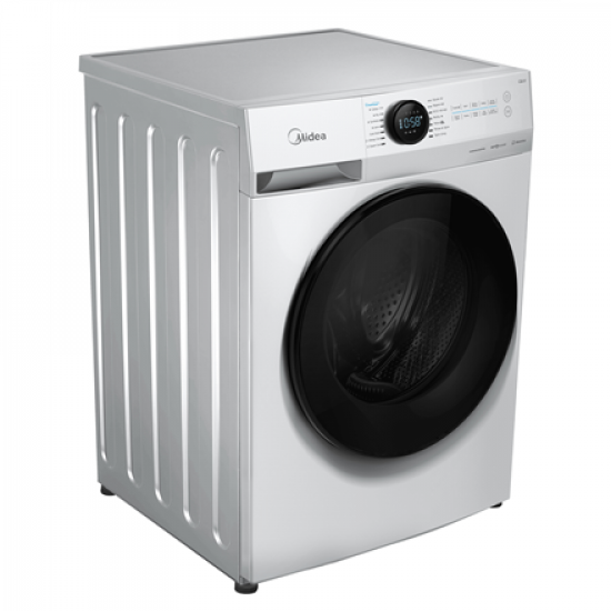 Midea Washing Machine | MF200W80WB/W-HR | Energy efficiency class A | Front loading | Washing capacity 8 kg | 1400 RPM | Depth 48 cm | Width 60 cm | Display | LCD | Steam function | White