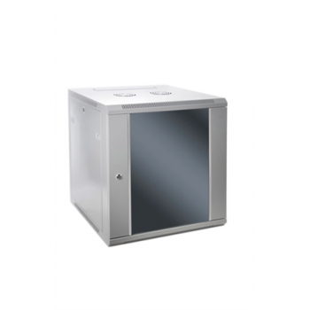 SOMI Networks | 15U, 19″ Network Wall Cabinet | 15U-60/60FPC | Gray | With Front Glass Doors | Depth: 60 cm