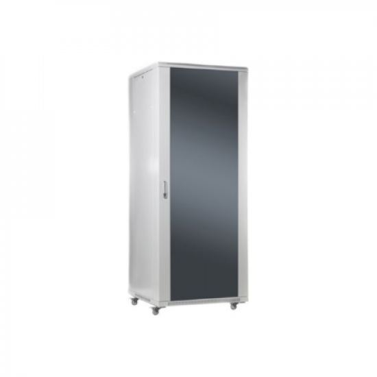 SOMI Networks | 42U, 19″ Freestanding Cabinet | 42U-60/80NAC | Gray | Max Load 800kg; Removable and Lockable Side Panels; Glass Doors; Unassembled | Depth: 80 cm