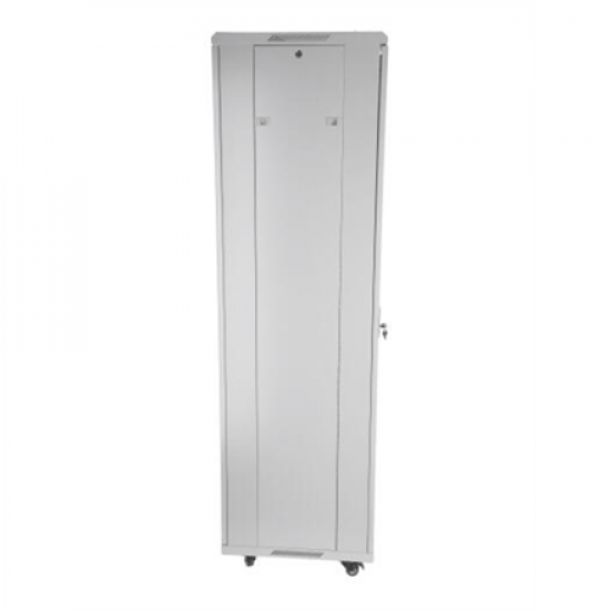 SOMI Networks | 42U, 19″ Freestanding Cabinet | 42U-60/80NACP | Gray | Max Load 800kg; Removable and Lockable Side Panels; Perforated Metal Doors; Unassembled | Depth: 80 cm
