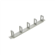 SOMI Networks | 19“ Cable Management Bar with 5pcs Plastc Rings | CMB-03G | Gray | Ring Diameter 45x70mm