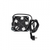 SOMI Networks | Single Fan Unit for wall mount cabinets | VENT-1C | Black | Airflow 450m3 /h; Cable Schuko 1.8 m