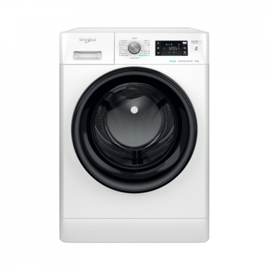 Whirlpool Washing Machine | FFB 8469 BV EE | Energy efficiency class A | Front loading | Washing capacity 8 kg | 1400 RPM | Depth 63 cm | Width 59.5 cm | Display | LED | Steam function | White